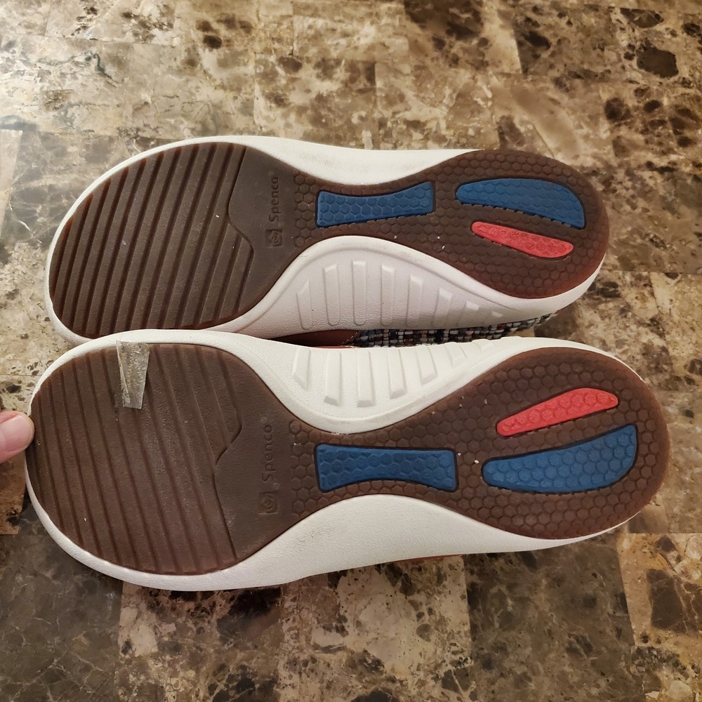 Spenco sz 7.5B Nubuck Leather Orthotic Slip On Siesta Mules Comfort Casual - Picture 11 of 15